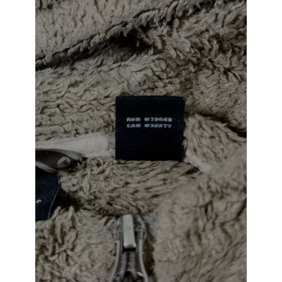 Marmot Women’s Large Hooded Full Zip Fleece Jacket Taupe Plush Teddy Soft Cozy - Picture 7 of 12